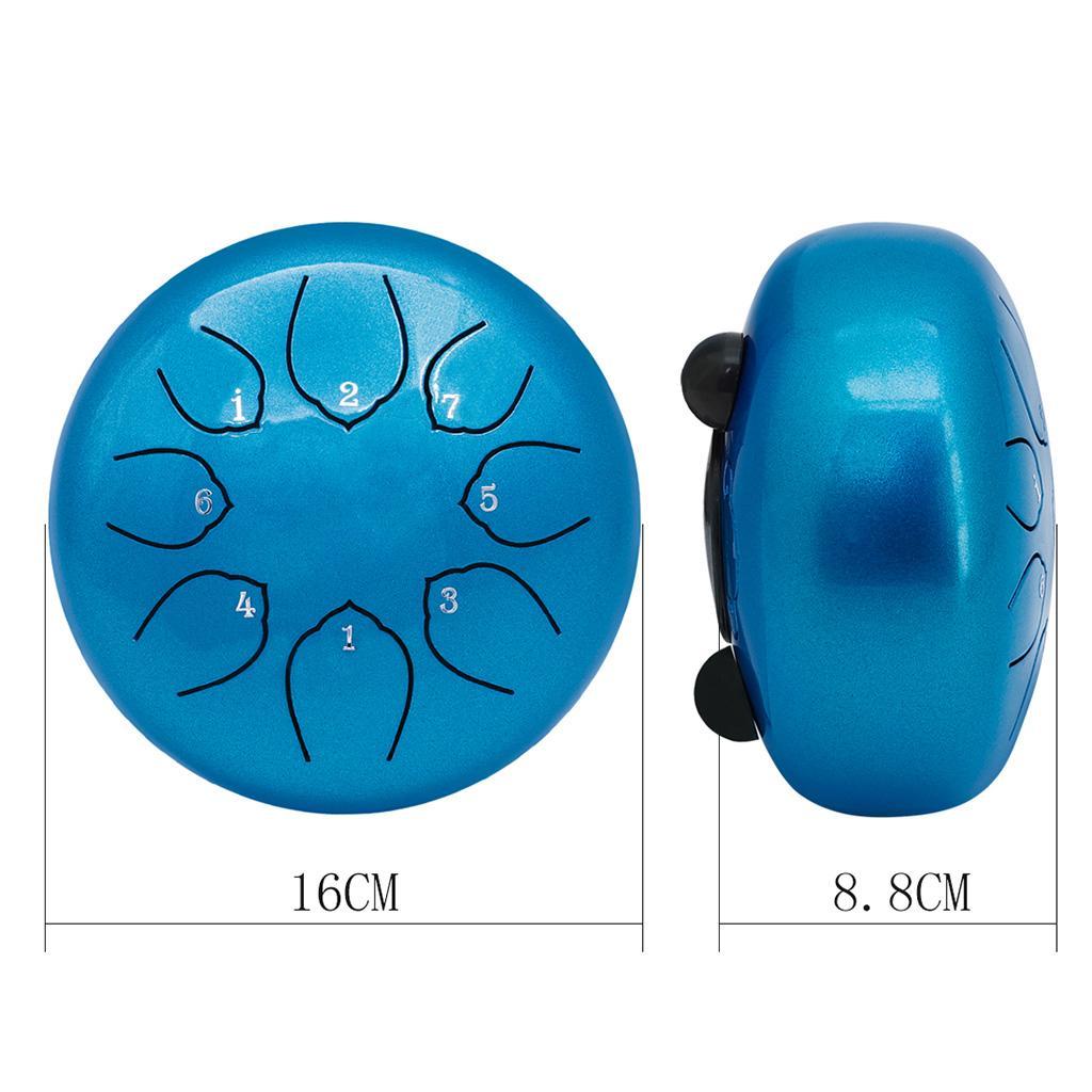6 Inch Steel Tongue Drum Hand Pan Drum W/ Bag Mallets For Beginner Adult Kid