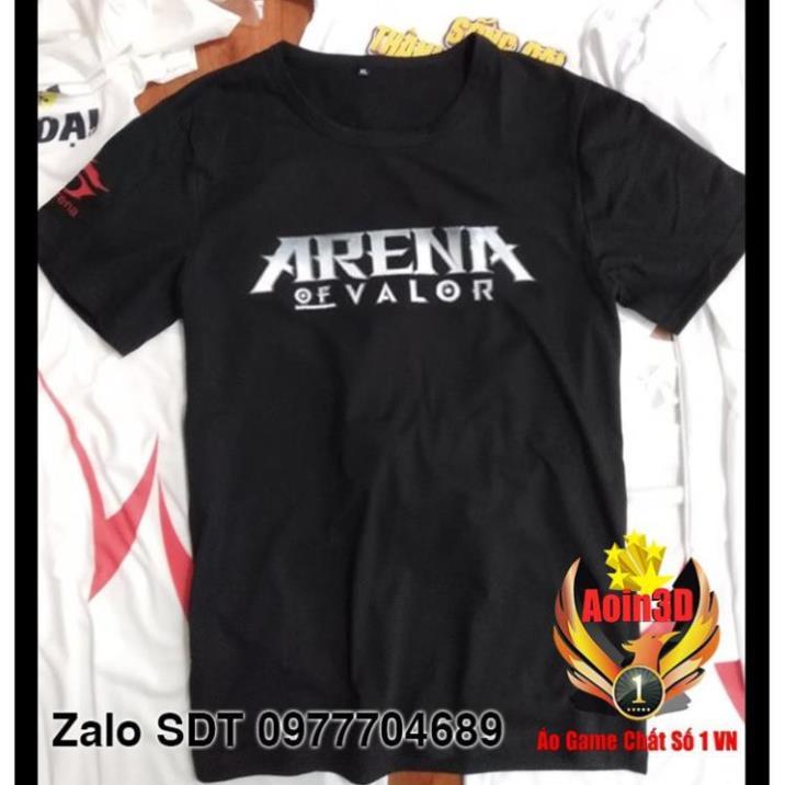 XẢ KHO - Áo Liên Quân Arena of Valor - Áo thun cotton đen / co size trẻ e