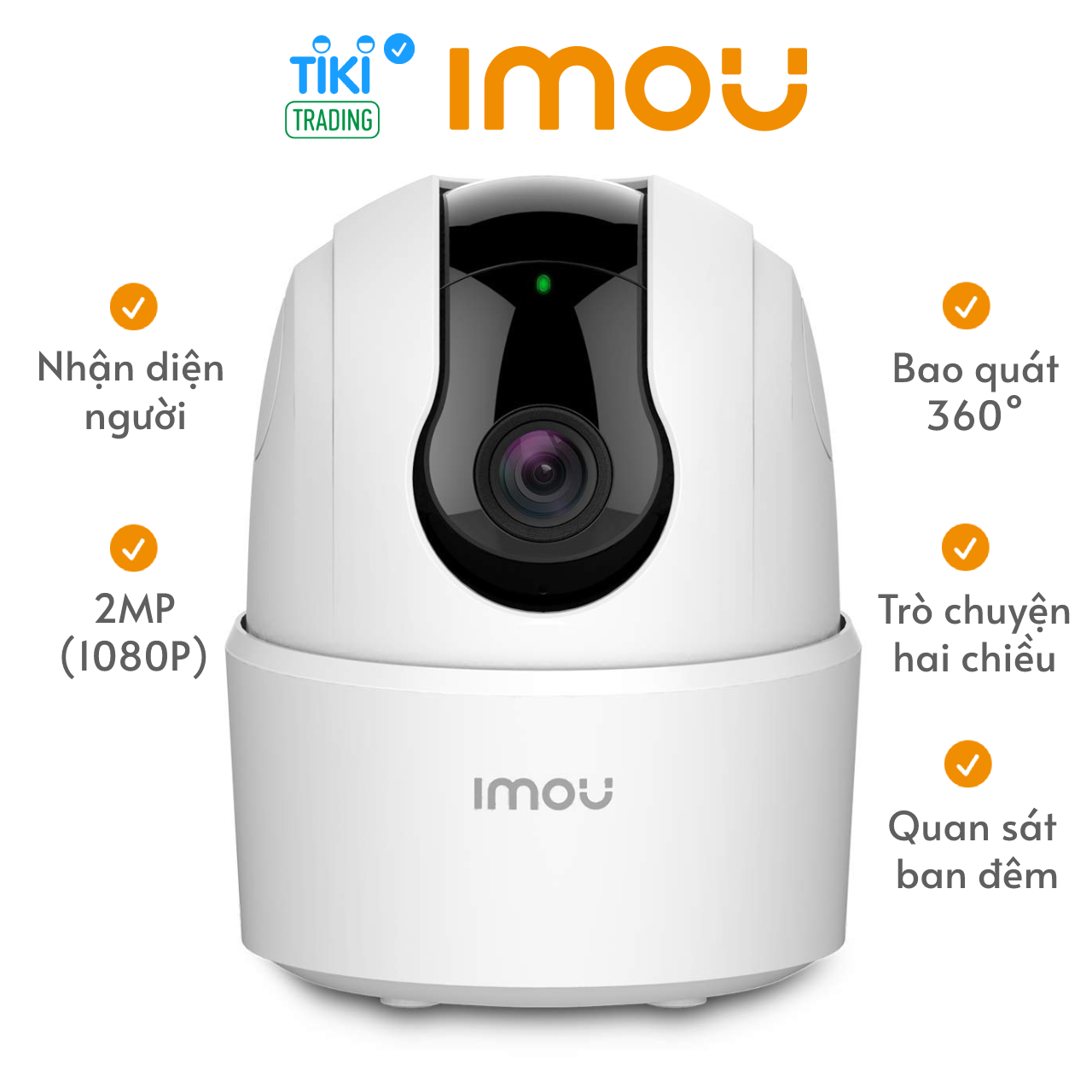 Camera IP wifi trong nhà Imou Ranger 2C-D - IPC-TA22CP-D 2.0MP Full HD - Hàng Chính Hãng