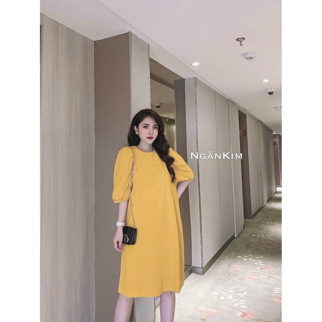 Váy bầu thời trang thiết kế lững tay chất mềm mùa hè freesize từ 45 đến 70k