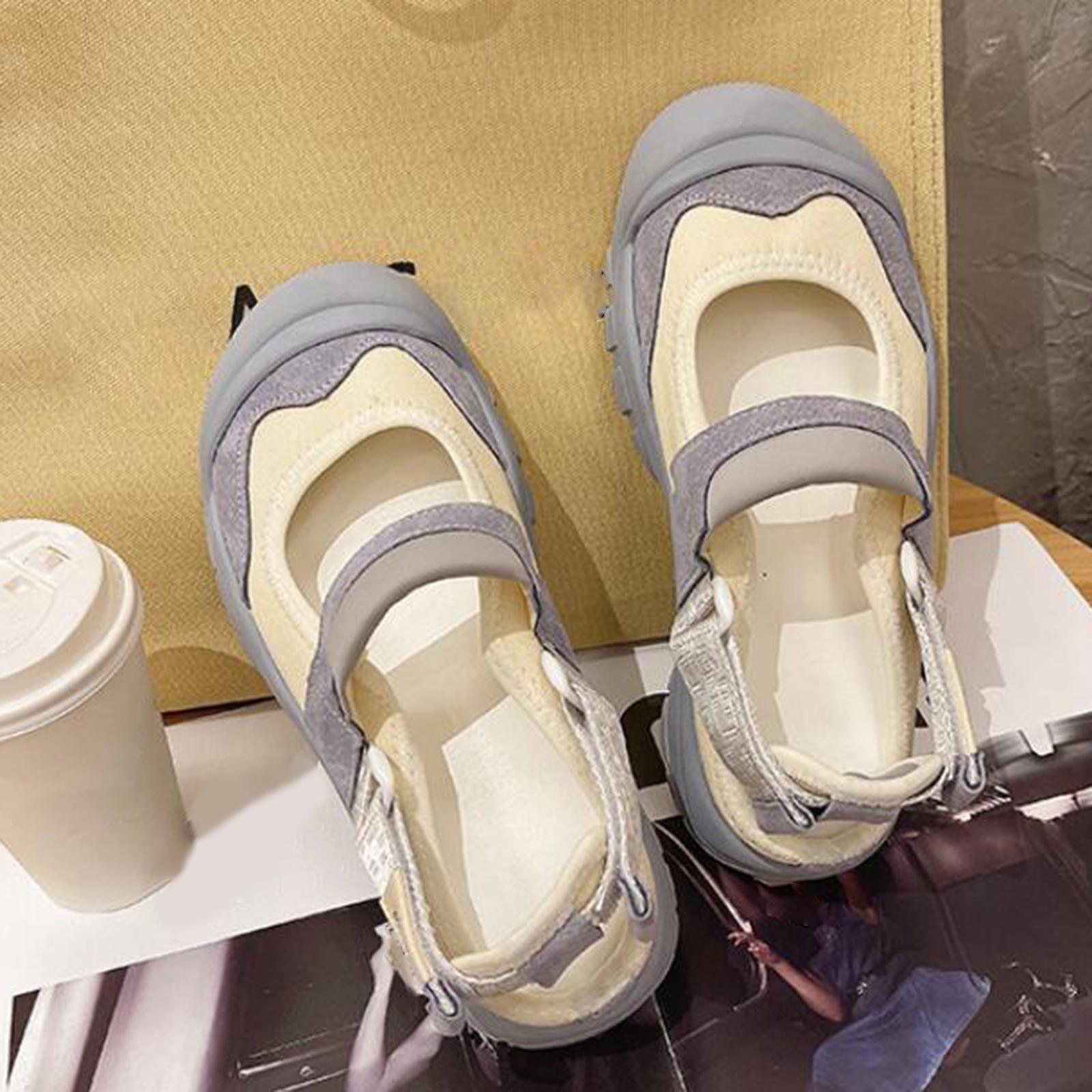 Women Closed Toe Sandals Girls Sandal Shoes for Street Office Outdoor Indoor