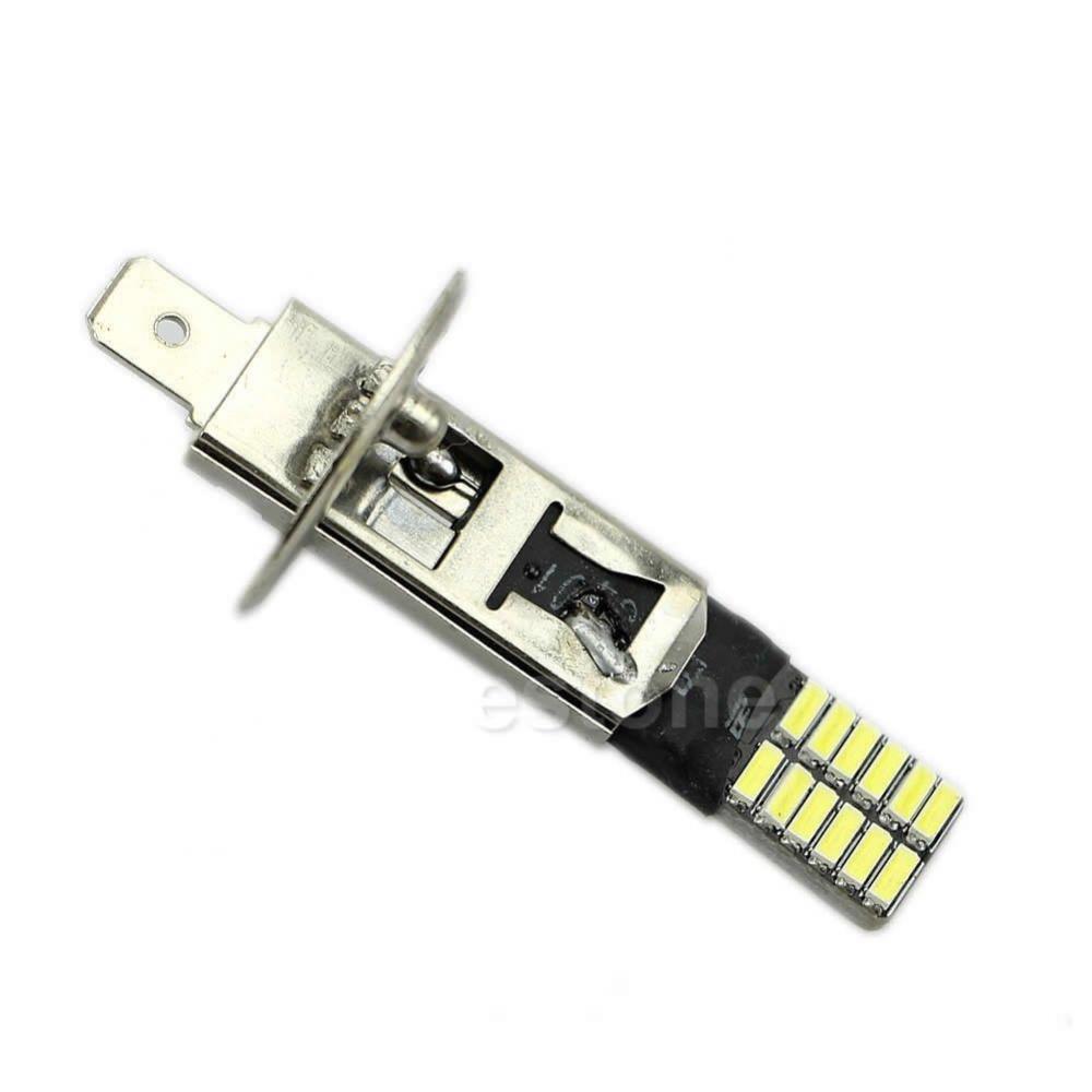 2 Pieces H1 20LED 100W Yellow Projector Fog Driving Light & H1 3014 24SMD