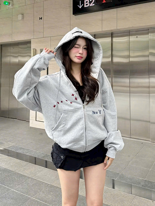 Áo Khoác Nỉ vải xuất khẩu dày mịn, Nón Trùm To, logo thêu.có túi trong, Form dưới 70kg