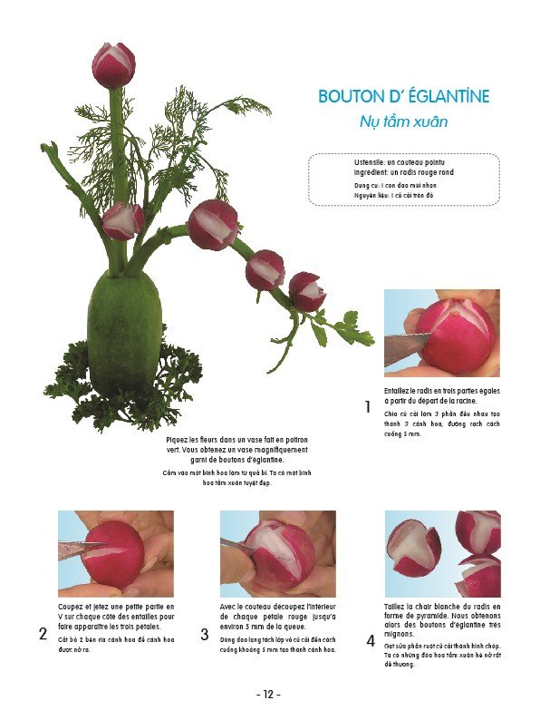 Nghệ Thuật Trang Trí Cắt Tỉa Rau Củ Quả / Plaisir Des Yeux - Décoration Des Table Avec Les Légumes Et Les Fruits