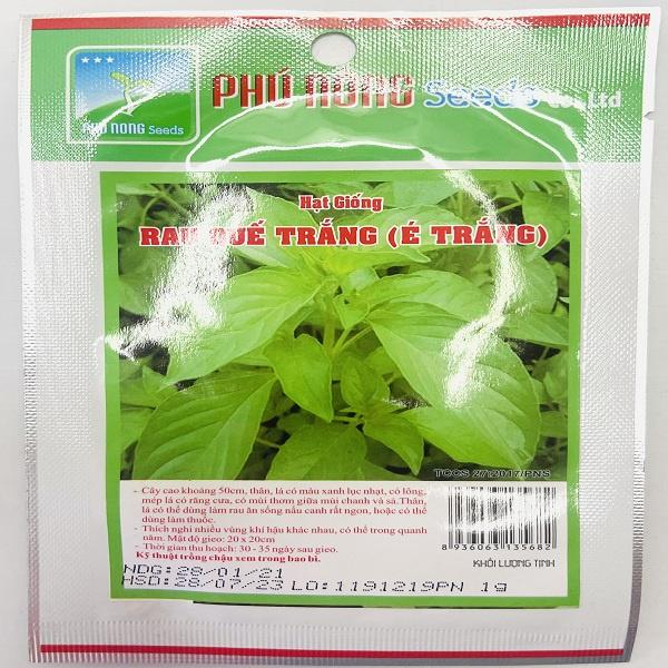 Hạt giống rau quế trắng