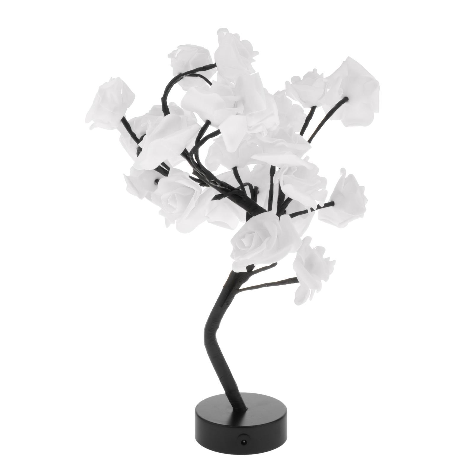 USB 24 LED Rose Tree Light Bedroom Living Room Valentines Day Party Decor