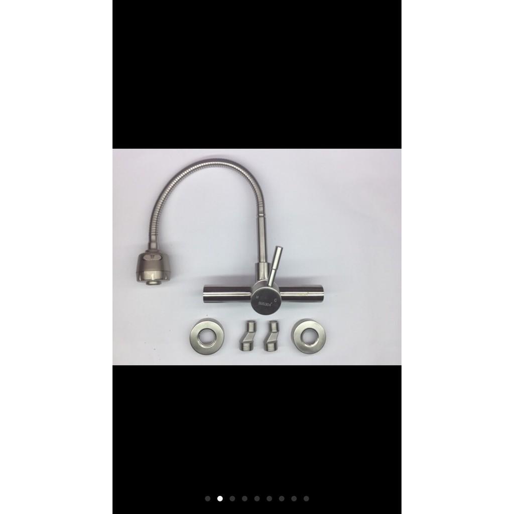 Vòi chén âm tường nóng lạnh vòi chén nóng lạnh inox 304