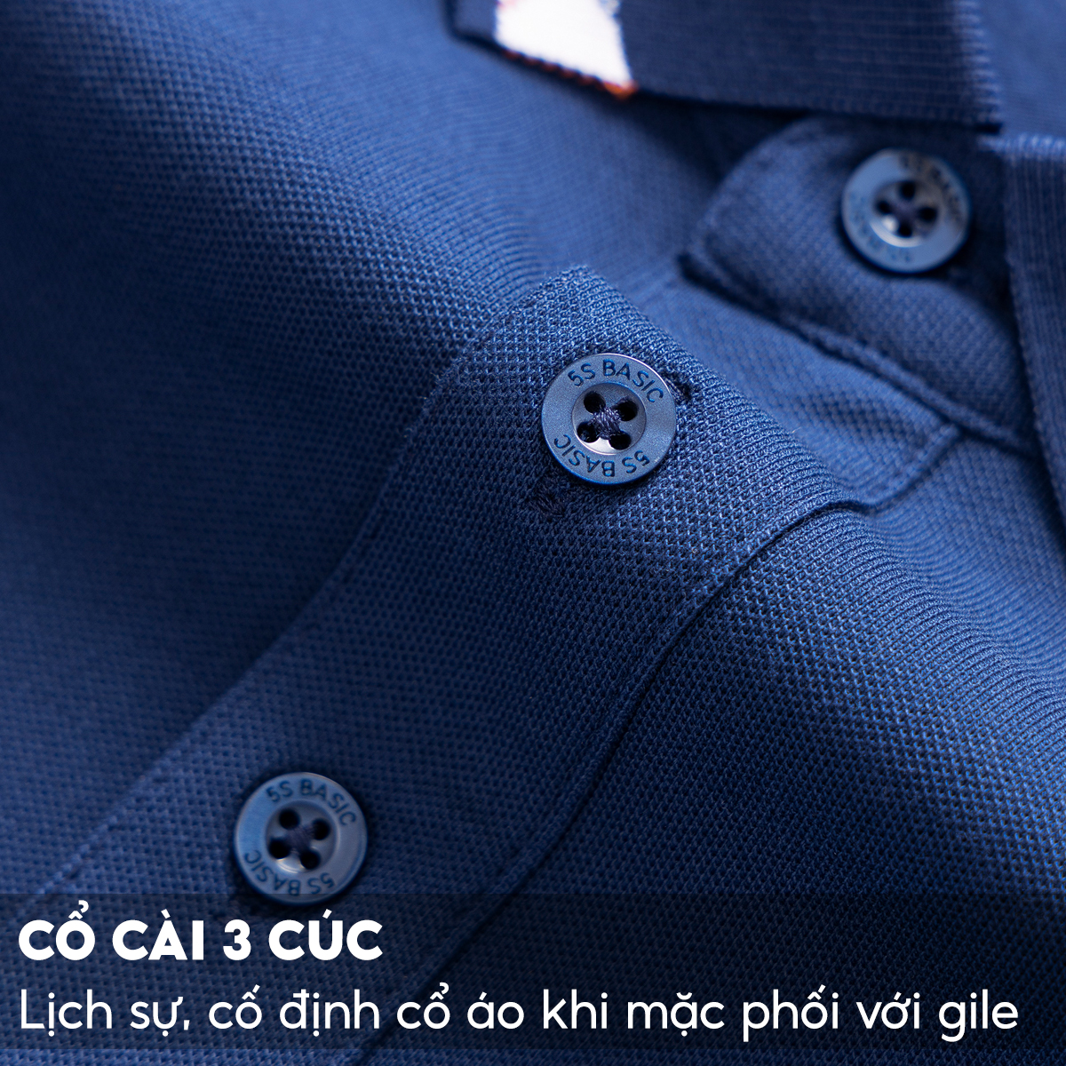 Áo Polo Nam Dài Tay Cổ Bẻ 5S FASHION, Chất Cotton Mềm, Thấm Hút, Ấm, Thiết Kế Trơn Dễ Mặc (APD23002)