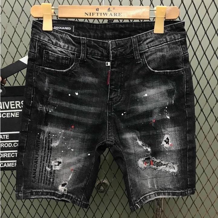 Quần short jean chất bò co giãn- quần lửng nam nhiều mẫu thời trang TINA ms230
