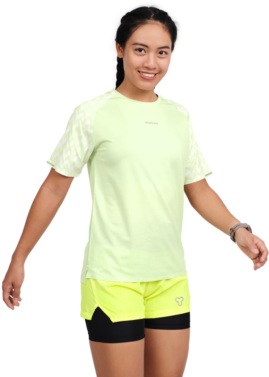 Áo Thun Thể Thao Chạy Bộ Nữ MOTIVE WM Pro Tech T-Shirt - Màu Vàng nhạt