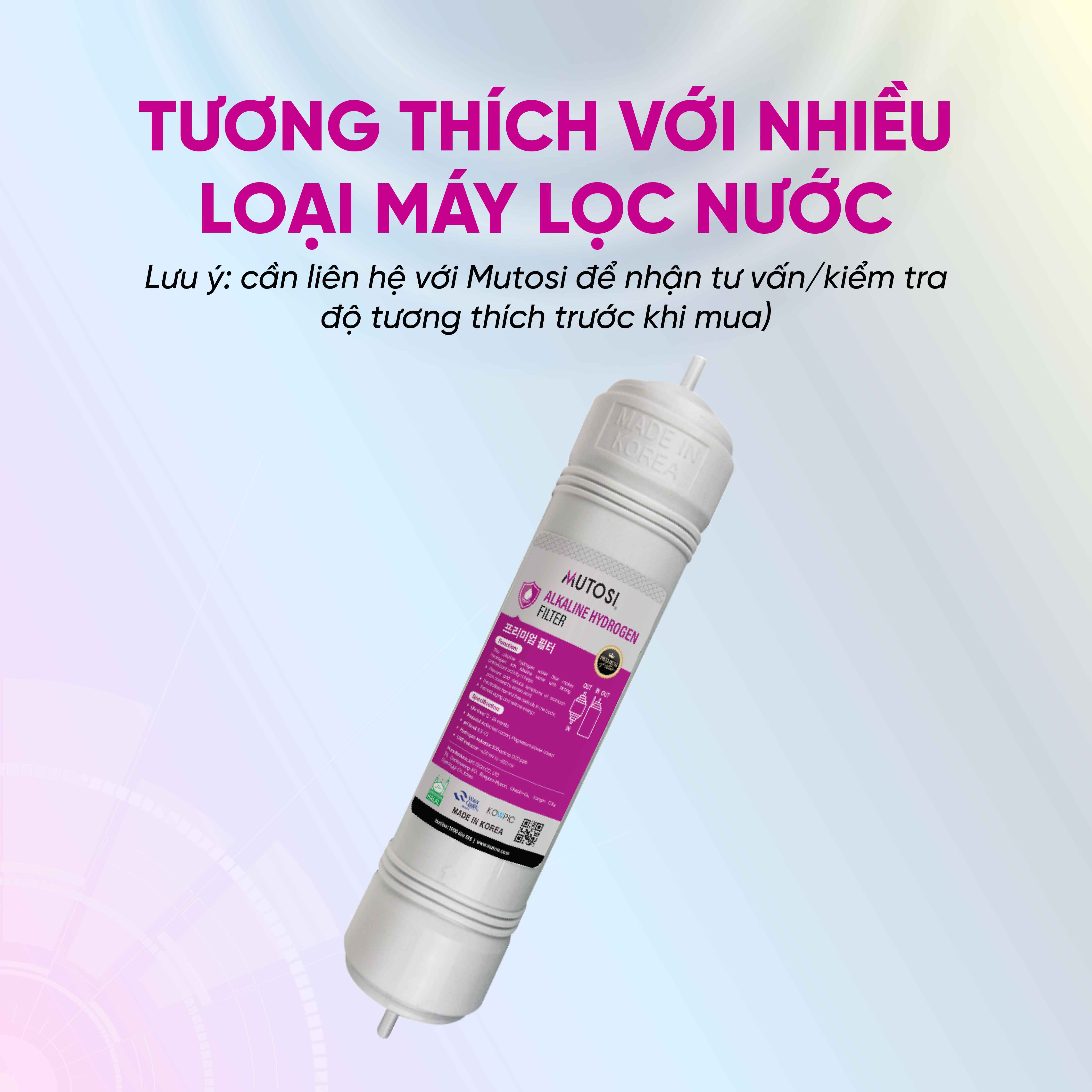 Lõi Ion Kiềm Hydrogen (Hàn Quốc) - Hàng chính hãng Mutosi