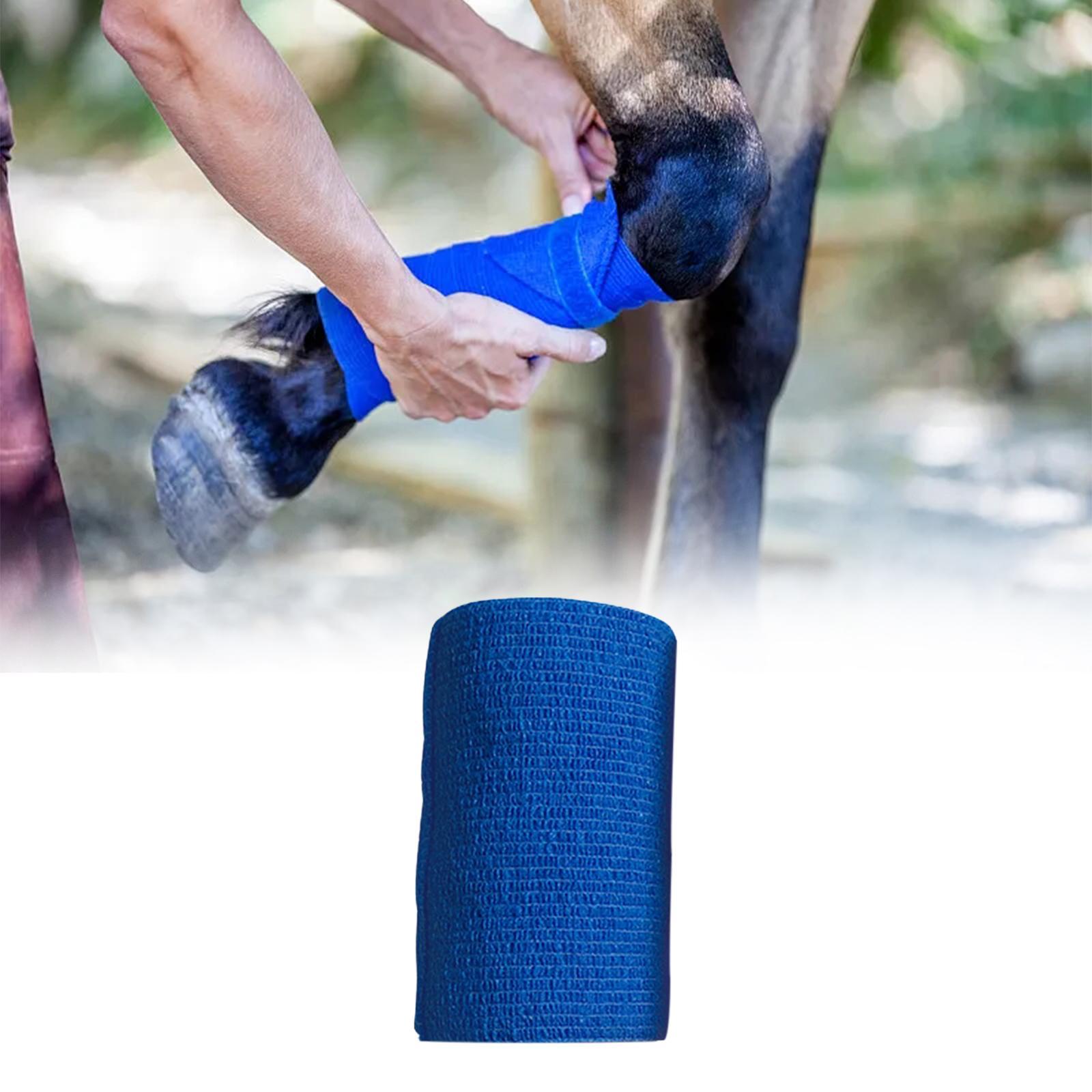 For Horses, Athletic Tape, 4 inch Elastic Non Woven Breathable Horse Leg Wrap, Self Sticky Tape Wrap