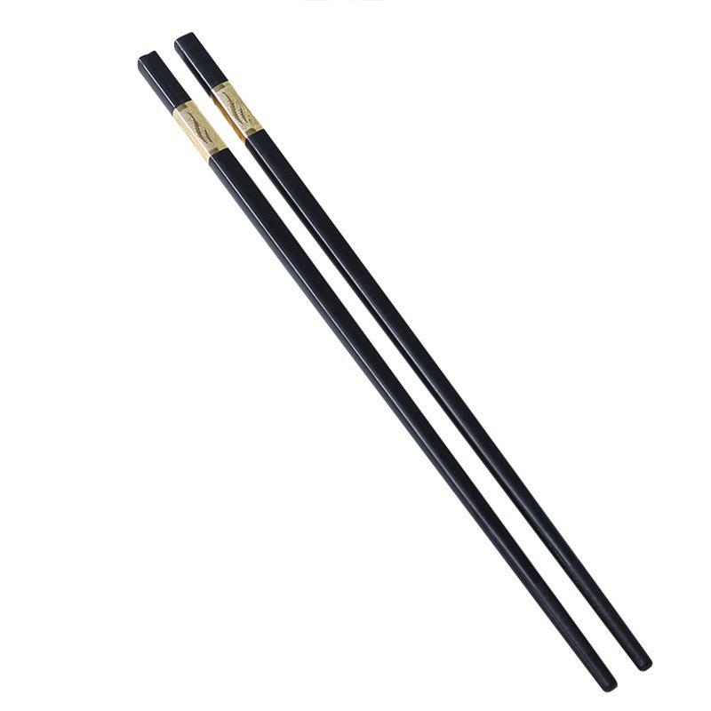 Bộ 10 đôi đũa nhựa chịu nhiệt nhật bản hàn quốc dùng ăn cơm cao cấp khảm vàng chống trơn-chống trượt- 2248