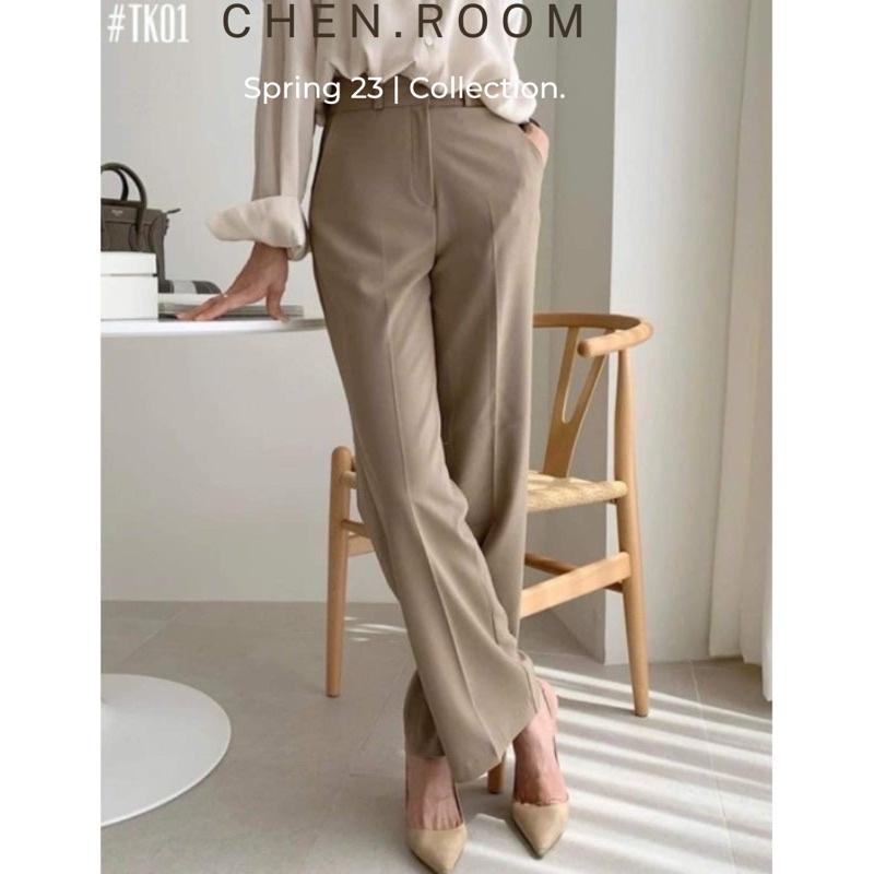 Chen.room Quần tây ống suông thanh lịch Jeny pants, quần công sở nữ trẻ trung