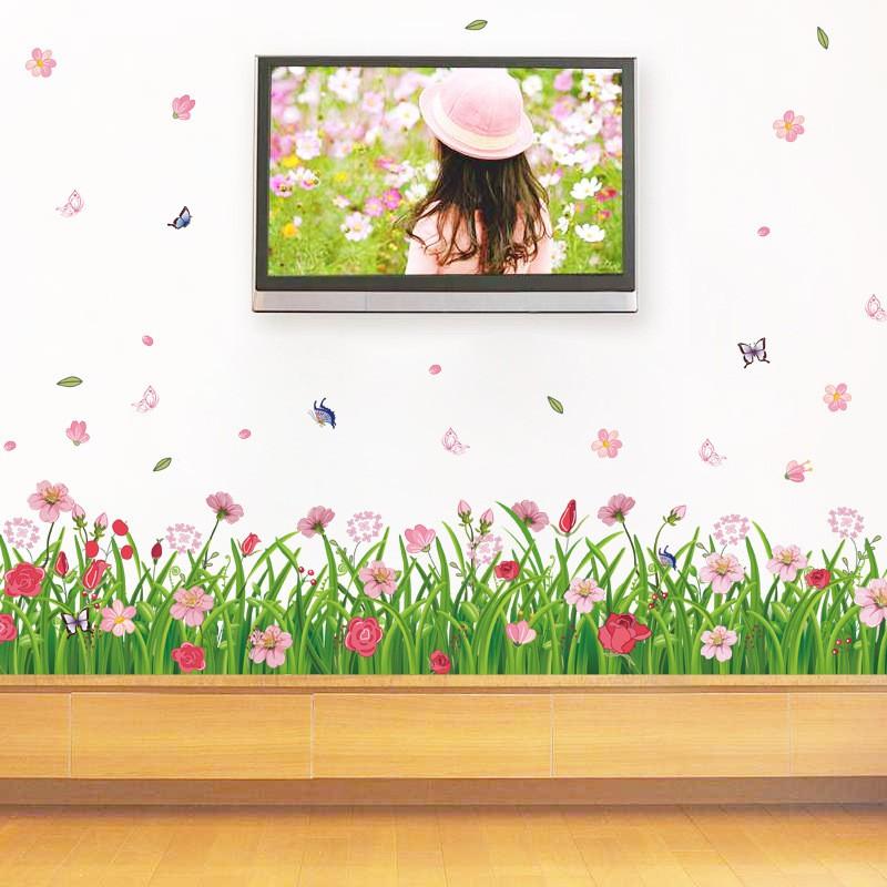 Decal dán tường Vườn hoa xinh xắn 03