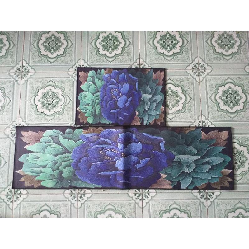 Thảm Bếp Bộ Đôi - Lót Chân Chống Trượt - SET 2 CÁI ĐẾ DÀY HÀNG CAO CẤP
