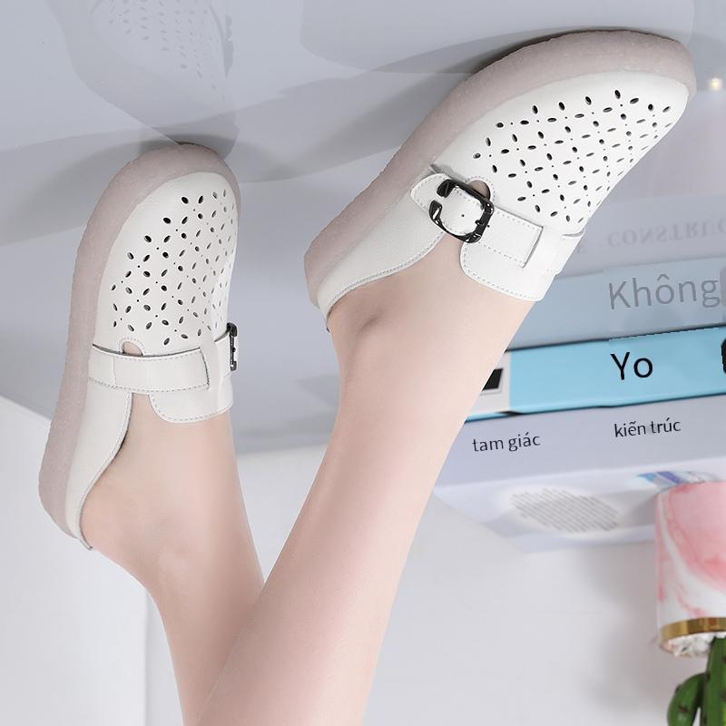 Giao hàng nhanh xăng đan dép chịu mài mòn chống trơn trượt đi trong nhà dép đi trong nhà mùa hè giày nữ còn hàng