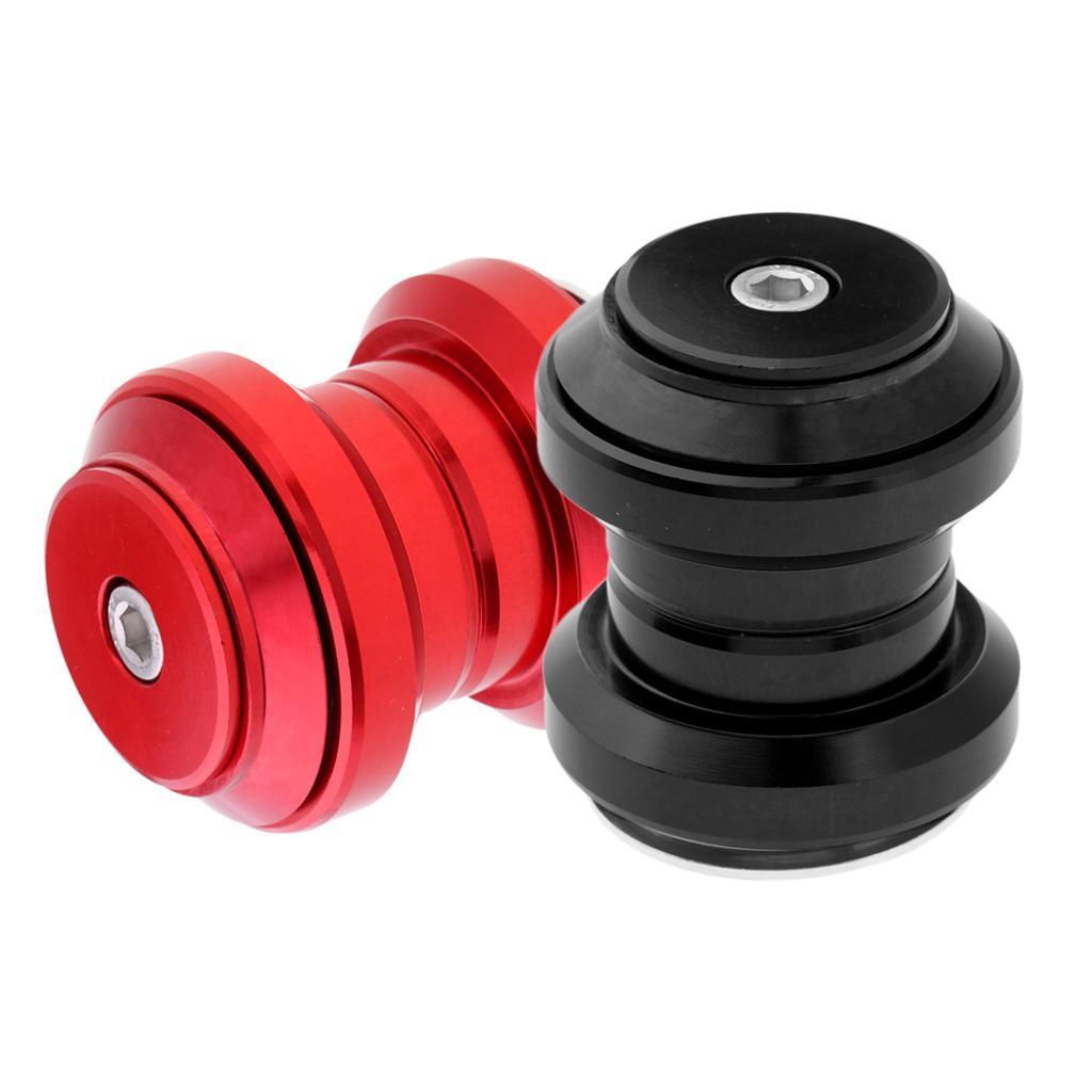 2 Lot 34mm 1-1/8inch Bike Headset Cycling Aluminum Road Bike Black+Red