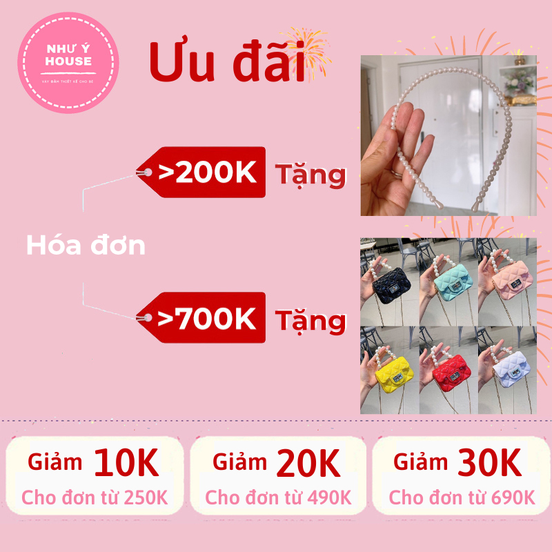 Đầm bé gái - Như Ý House đầm thiết kế bé gái từ 1-8 tuổi