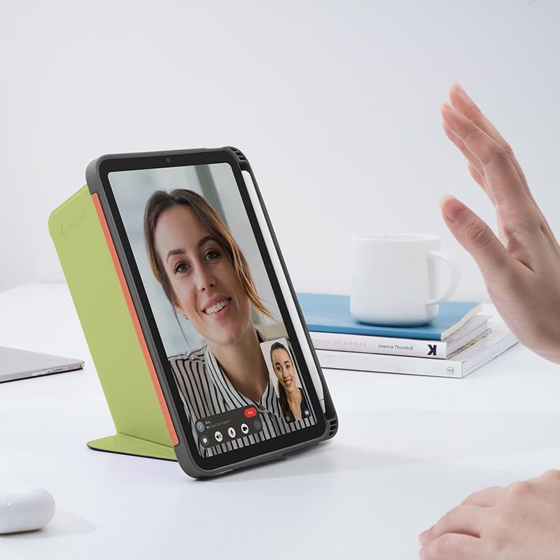 ỐP BAO DA DÀNH CHO IPAD MINI 6 TOMTOC TỪ TÍNH ĐA GÓC VERTICAL HỖ TRỢ SẠC KHÔNG DÂY BÚT PENCIL
