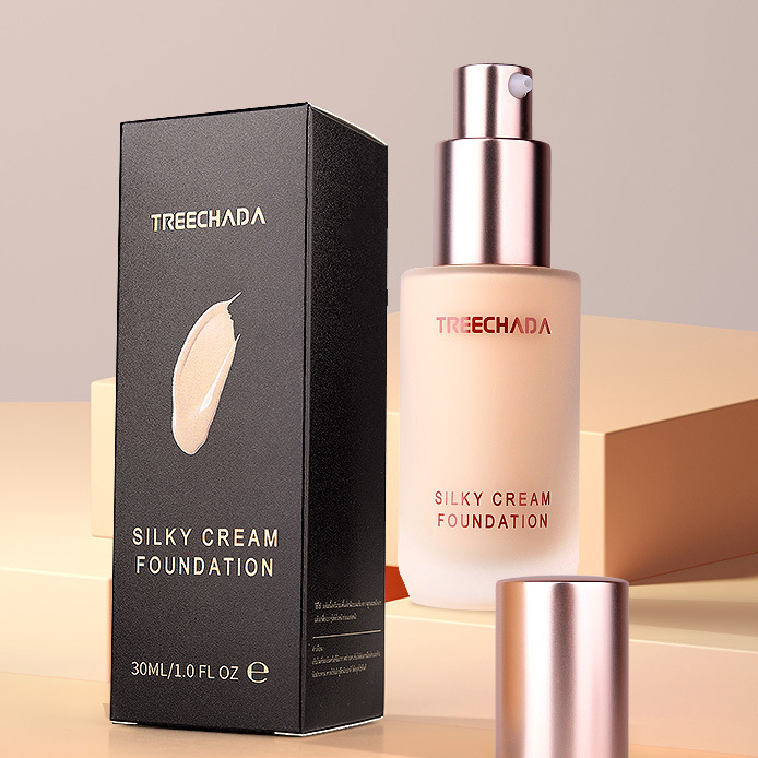 Kem Nền Treechada Silky Cream Che Khuyết Điểm Tự Nhiên Trong Suốt Dưỡng Ẩm Làm Sáng Màu Da Thái Lan 30ml