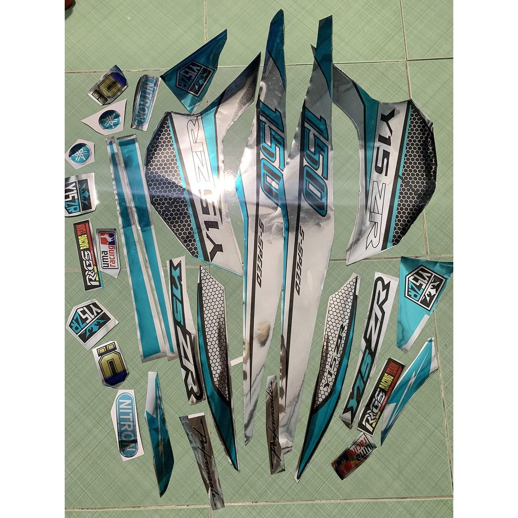 Tem exciter 150 Y15ZR xanh ngọc