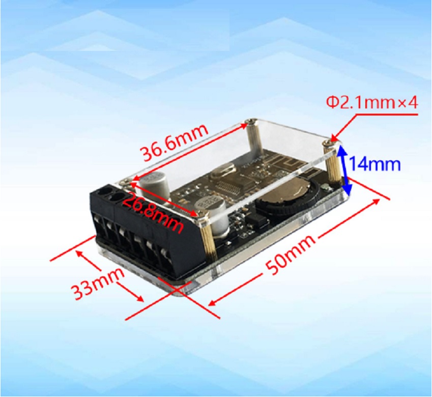 Mạch Khuếch Đại Âm Thanh Bluetooth 2x15W XY-P15W kèm hộp Mica