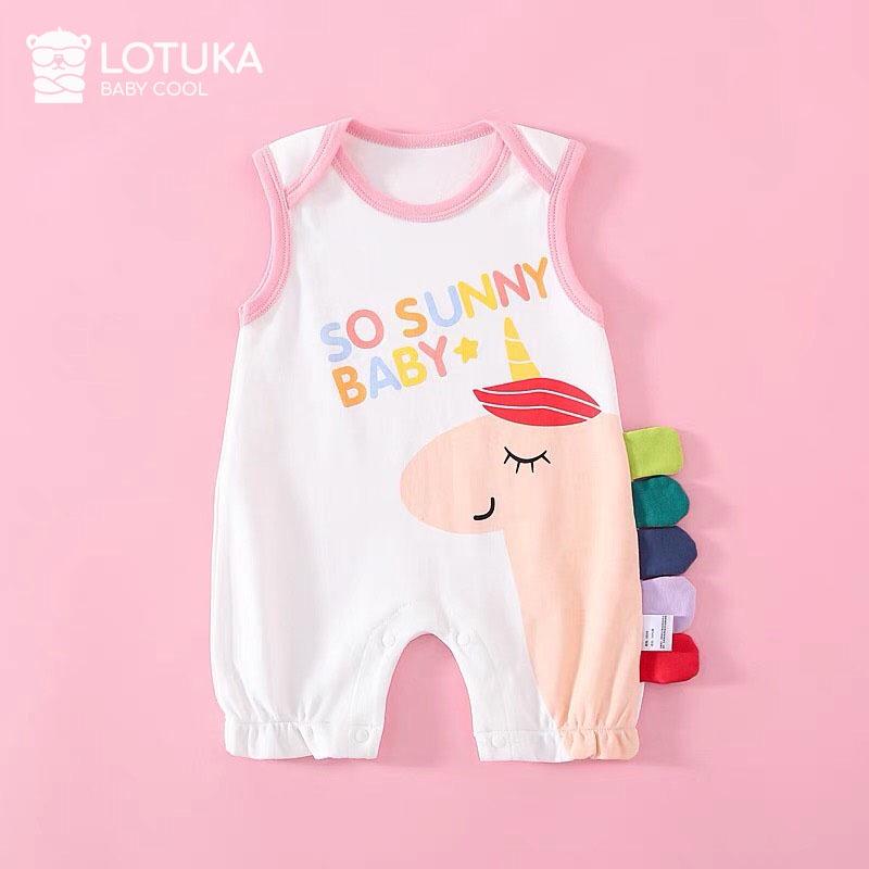 Body Sát Nách cho bé chất Cotton Mềm Mịn mẫu quần áo sơ sinh Bé Trai Bé Gái siêu dễ thương 0 đến 12 tháng