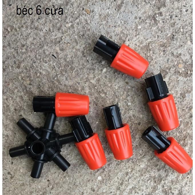 Béc phun sương 6 cửa 6 hướng hàng chất lượng cao