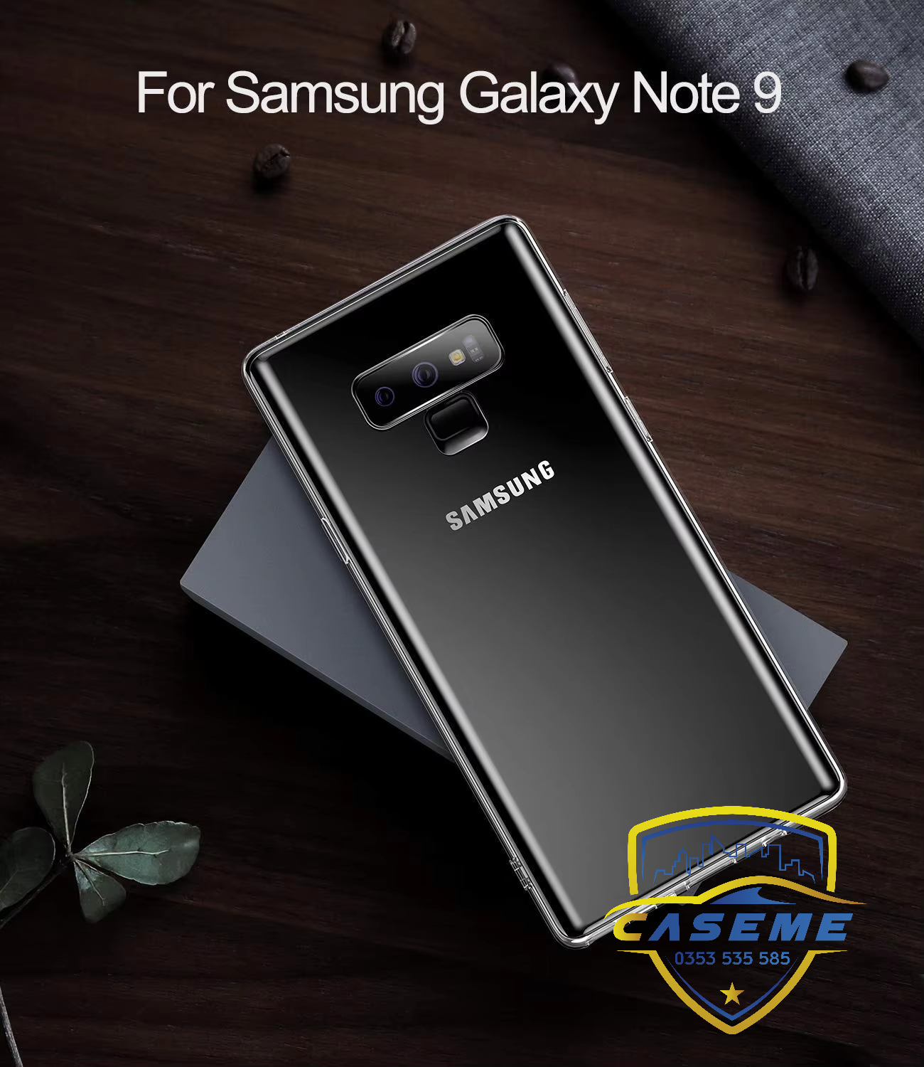 Ốp lưng dành cho Samsung Galaxy Note 9 silicon TPU dẻo trong suốt dày dặn chống sốc, chống xước cao cấp - Hàng chính hãng