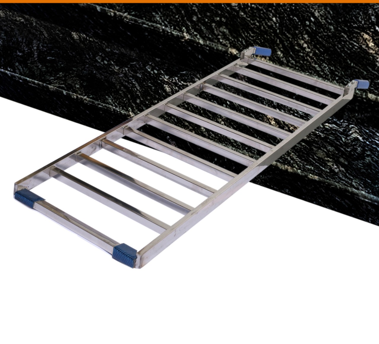 Thang dắt xe máy inox. KT 95x40cm ( bảo hành 12 tháng )