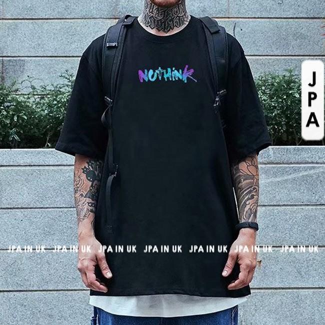 Áo Thun Unisex Tay Lỡ NOTHINK Form Rộng Nam Nữ Basic Tee Đủ Size