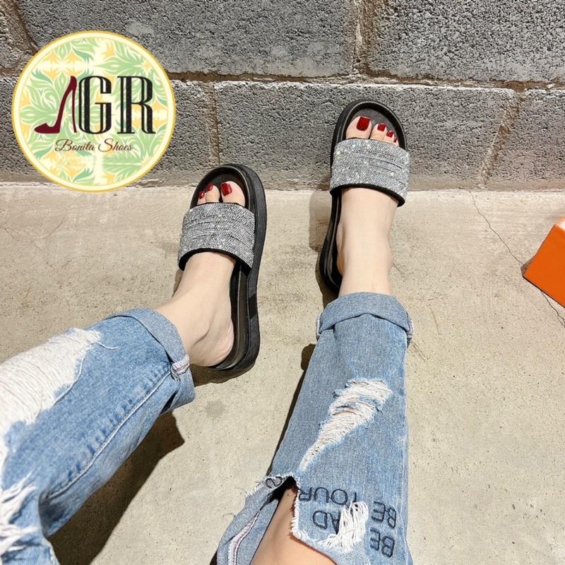 Dép 3 quai đá siêu êm hàng q c cao cấp đế 5 cm