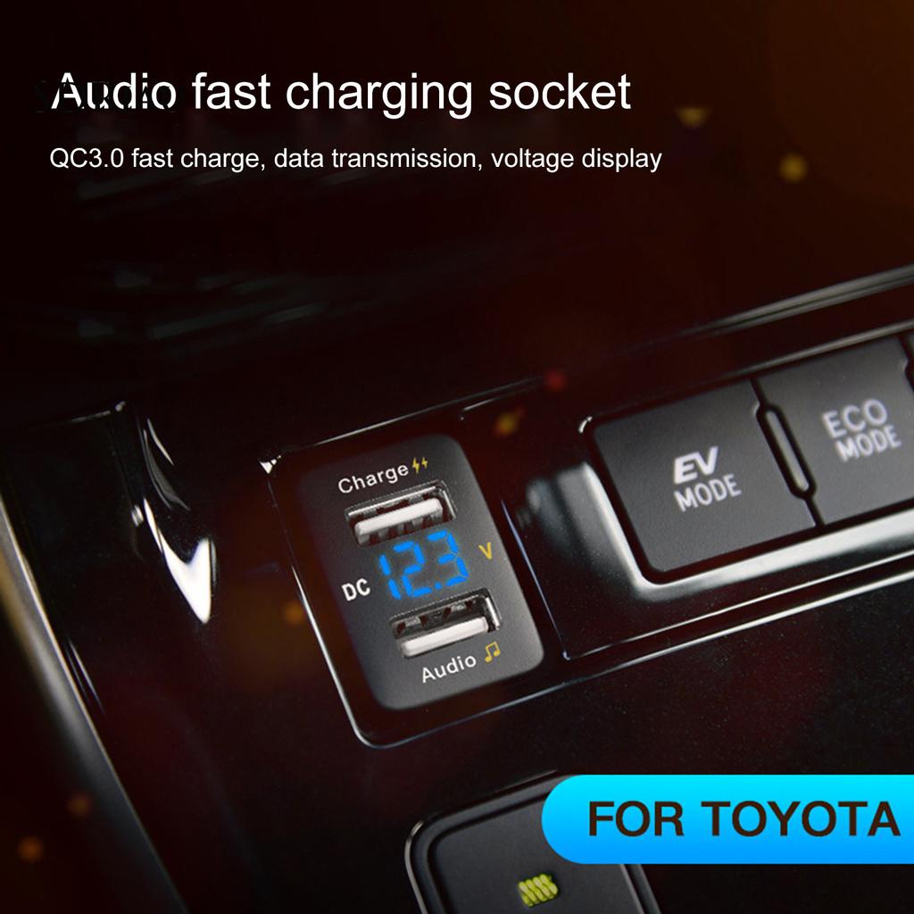 Cốc Sạc Usb Qc 3.0 Cho Xe Hơi Toyota