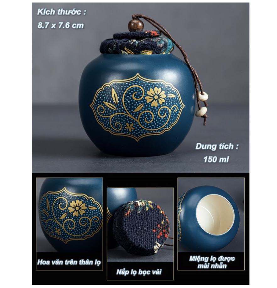 Bộ Dụng cụ uống Trà Kèm Hộp ĐỰng Da Otis Crafts Cao Cấp