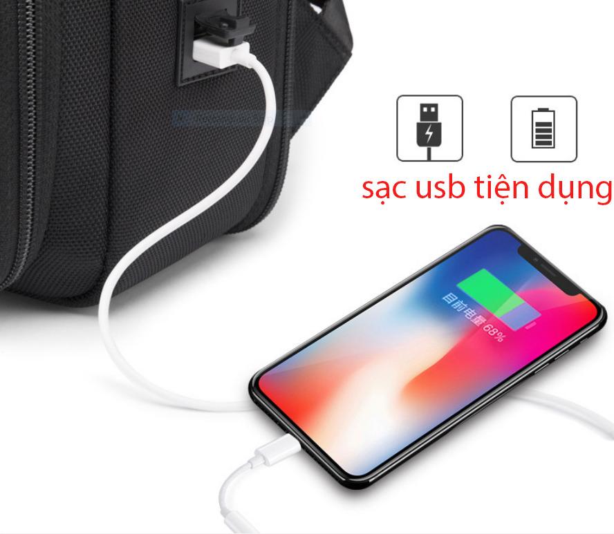 Ba lô thông minh đa năng siêu cao cấp nam sạc USB tiện dụng chứa máy tính 14 đến 17 inh