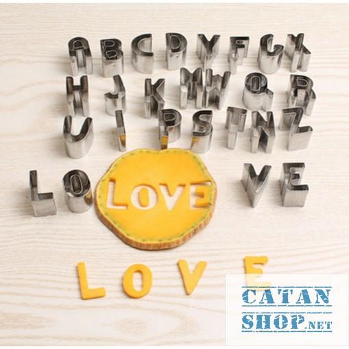 Set 26 Khuôn cắt bánh Cookie hình chữ, khuôn tạo hình bánh Cookie kiểu dáng đáng yêu, xinh xắn GD230-KhuonBanh-Chu
