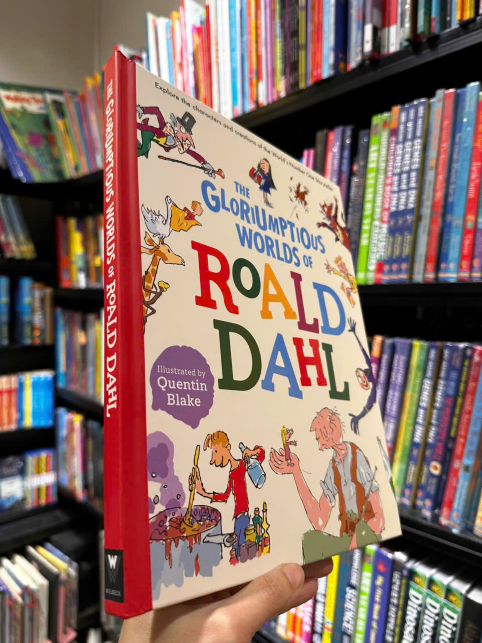 Sách - The Gloriumptious Worlds of Roald Dahl by Stella Caldwell - Sách ngoại văn, sách thiếu nhi tiếng Anh, bìa cứng