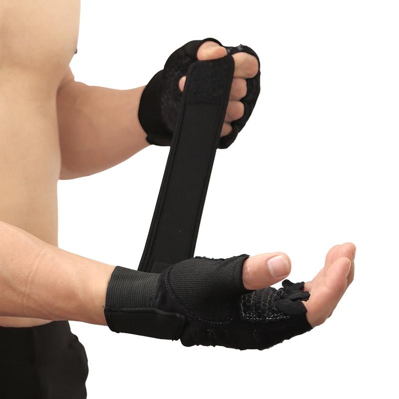 Găng tay tập gym chống trượt, bảo vệ cổ tay AOLIKES-109 ( 1đôi)