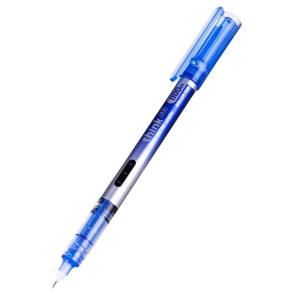 Bút gel Deli - 0.5mm - Nắp đậy - Mực Xanh - 1 chiếc - EQ300-BL