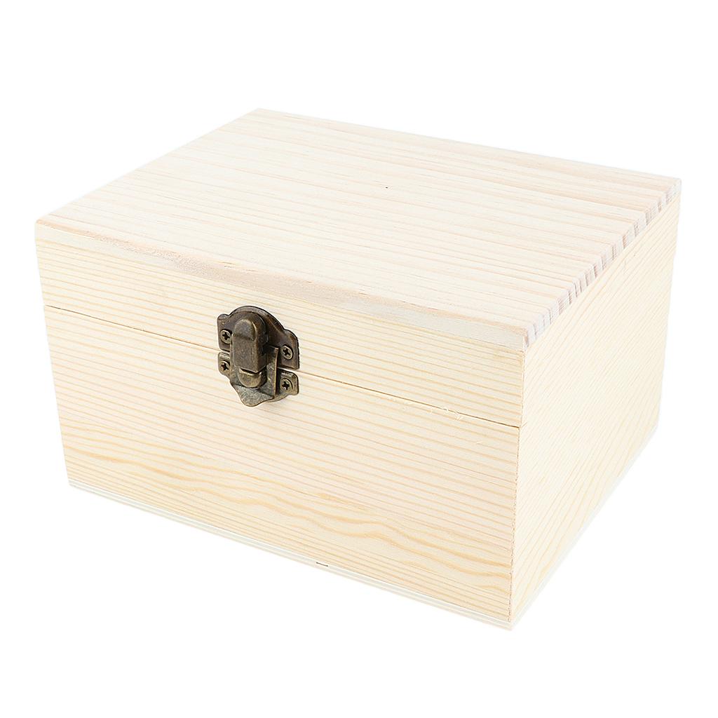 NATURAL WOOD Essential Oil Storage Box Display Case FOR 12PCS 20ML BOTTLES
