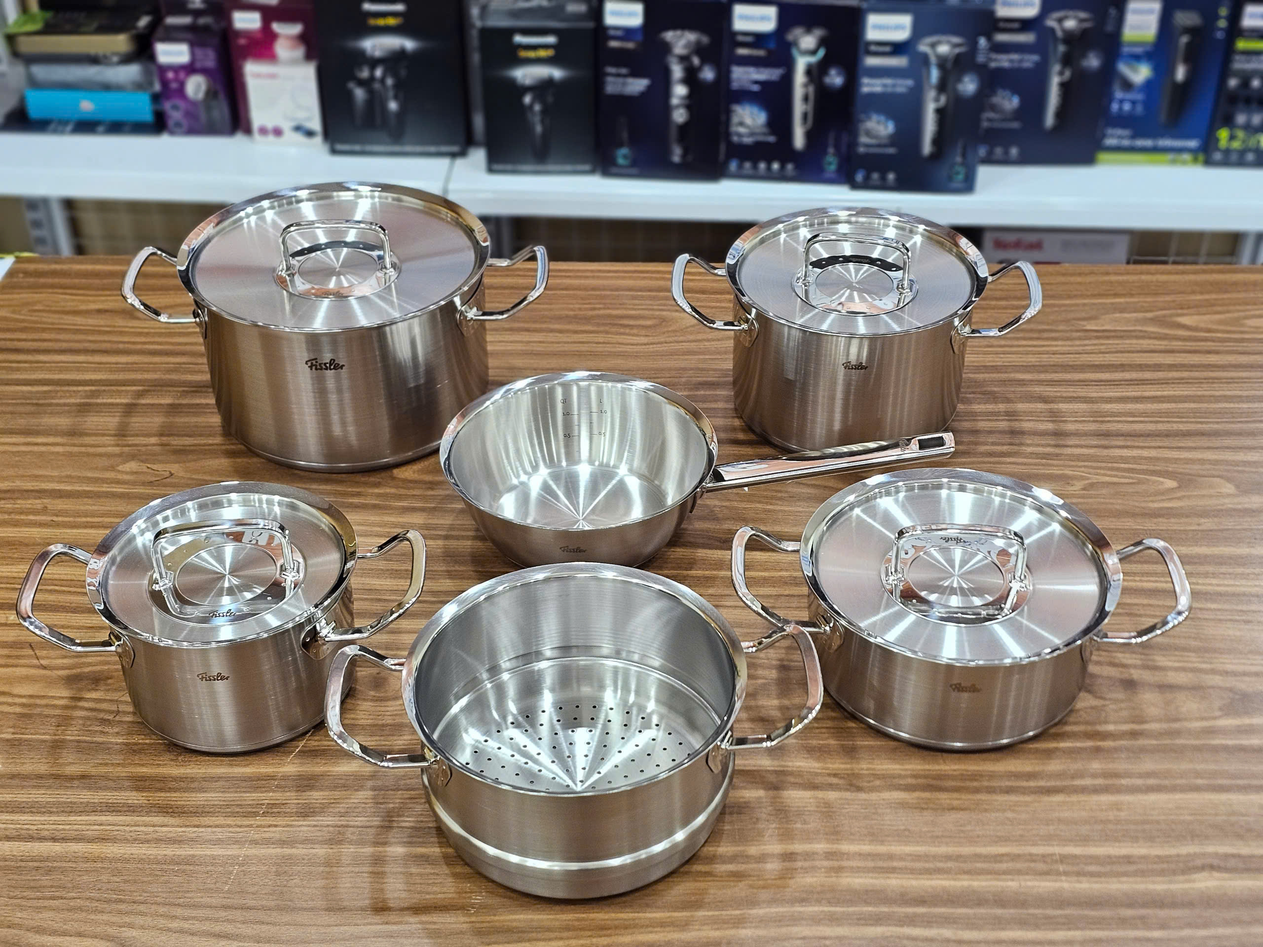 Bộ Nồi Fissler Original Profi Collection Saucepan 6 Món cao cấp hàng chính hãng