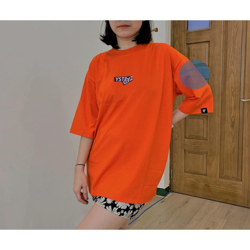 Aó thun freesize màu cam nam nữ