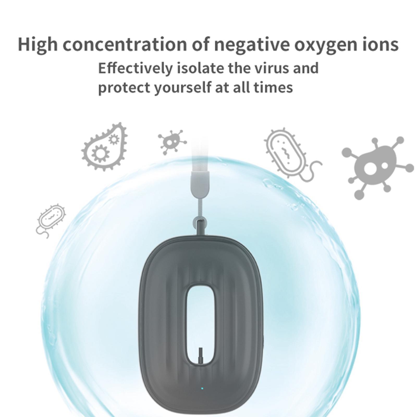 Wearable Air Purifier Necklace Portable Negative Ion Air Freshener