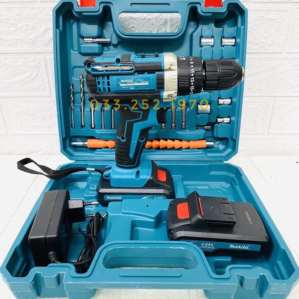 Máy khoan pin 26v 3 chức năng-có khoan búa