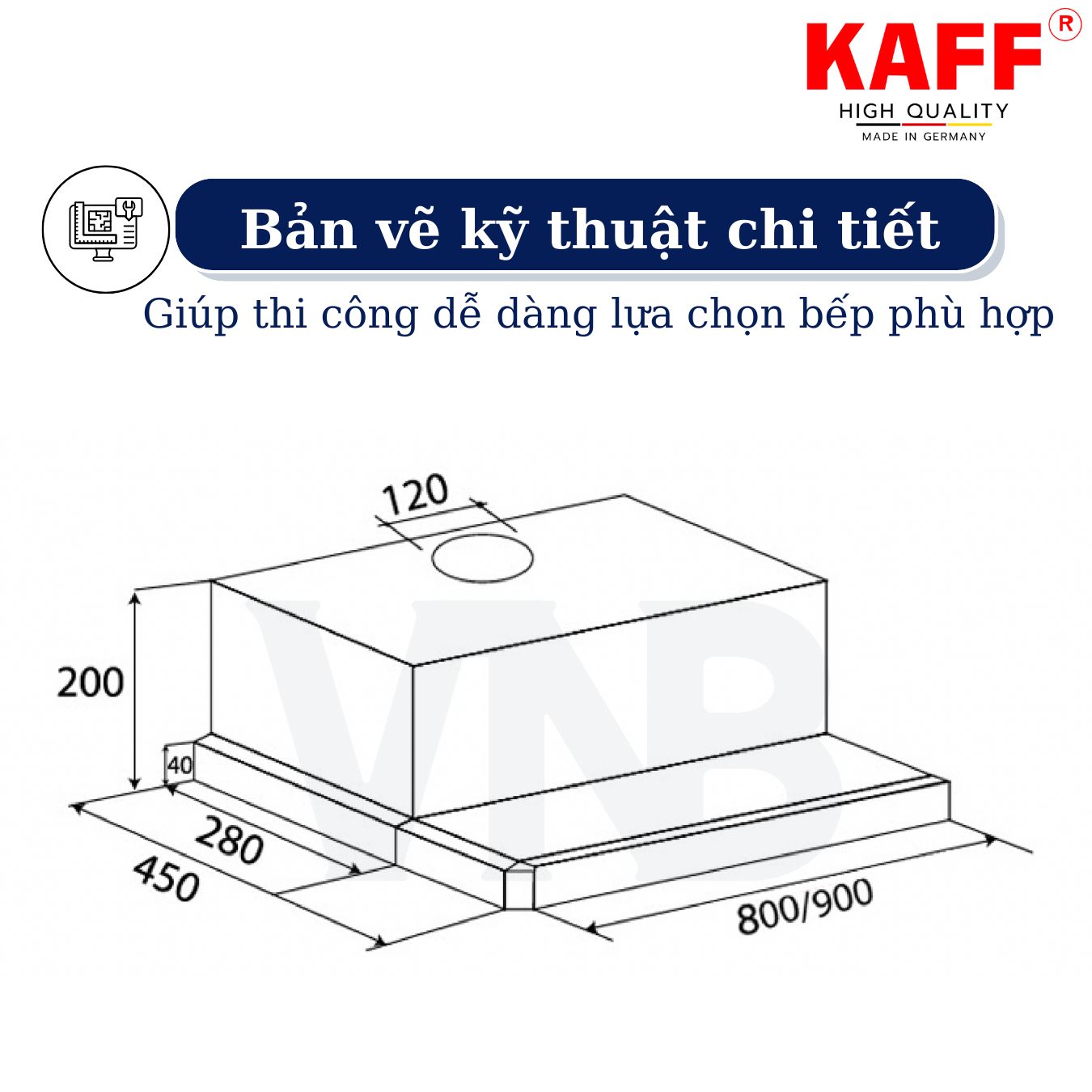 Máy hút mùi âm tủ inox phối kính cảm ứng 800mm KAFF KF_TL800 Tặng bộ lọc than thay thế _ Hàng Chính Hãng