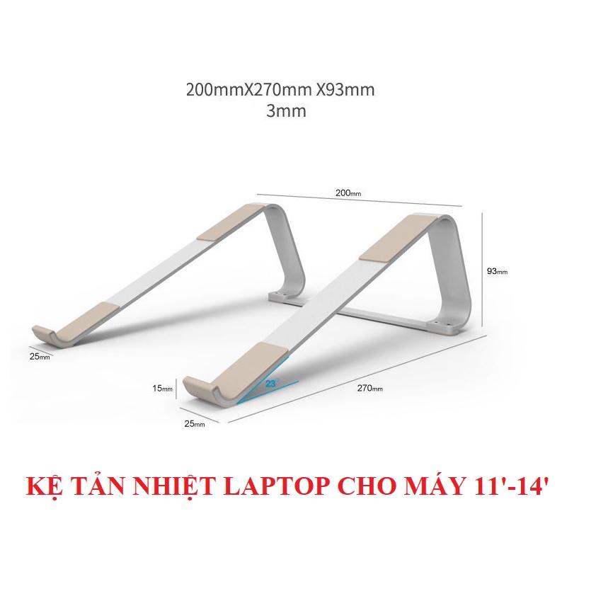 Giá đỡ laptop chữ L hợp kim nhôm Crossline cao cấp, chắc chắn, tản nhiệt cực tốt