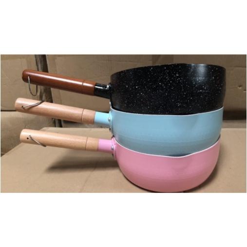 Chảo chống dính bếp từ sâu lòng Vân đá size 18cm dùng cho mọi loại bếp