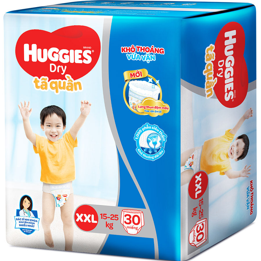 Tã Quần Huggies Dry XXL30 30 MIẾNG