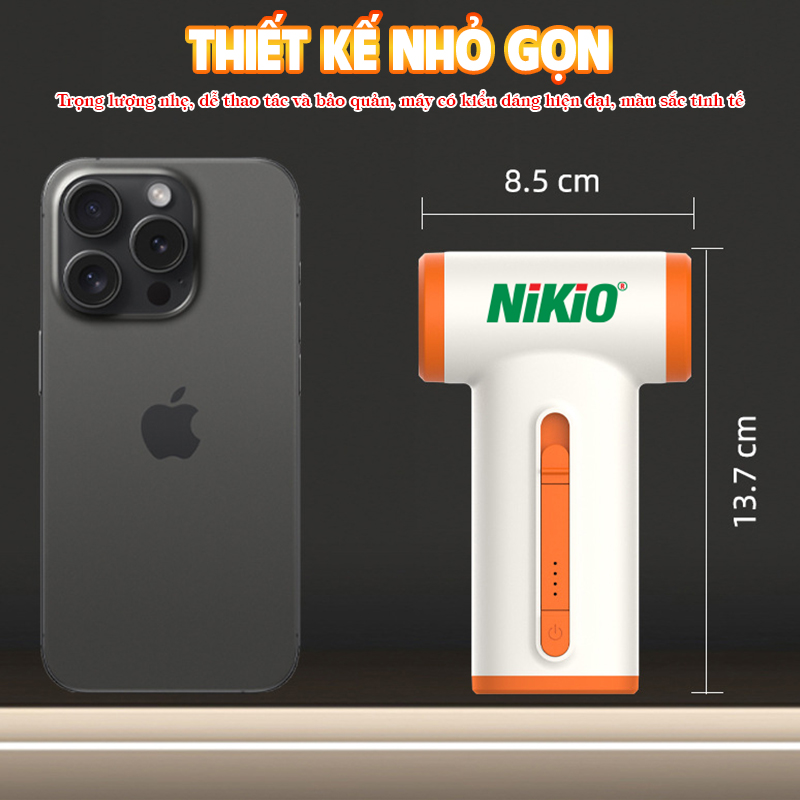 Máy thổi bụi cầm tay, máy thổi phản lực mini Nikio ST-805B - Thổi lá cây, thổi nước cực mạnh